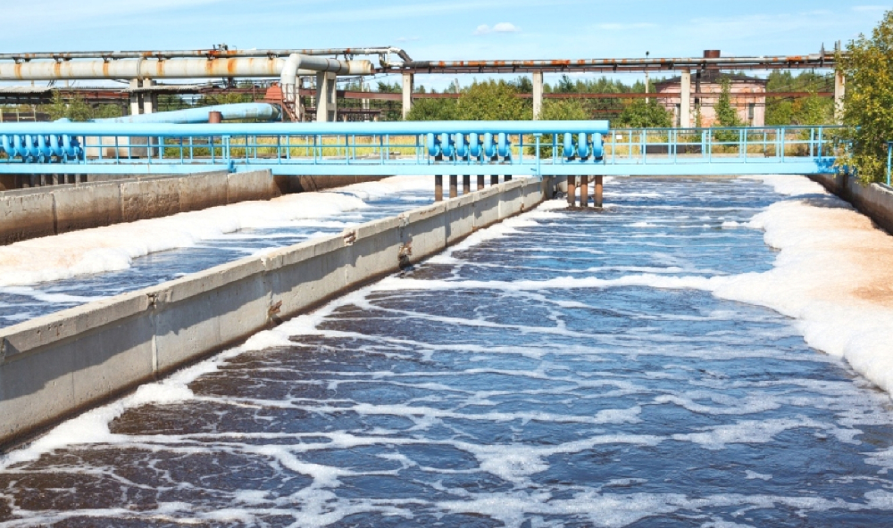 Aeration at water purification station