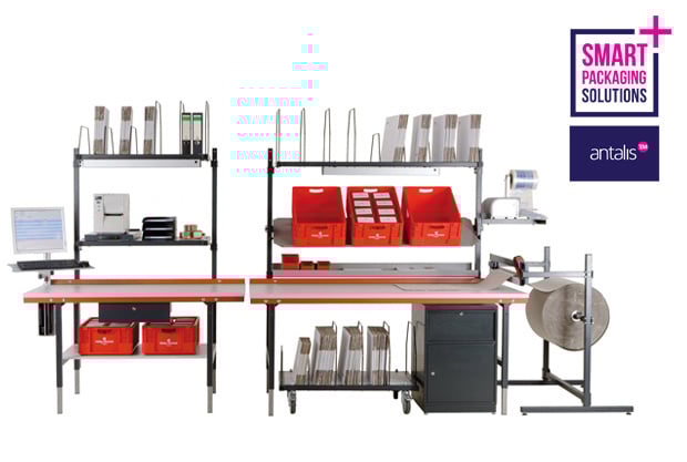 Un processus d'emballage efficace ? Optez pour les tables d'emballage professionnelles d'Antalis