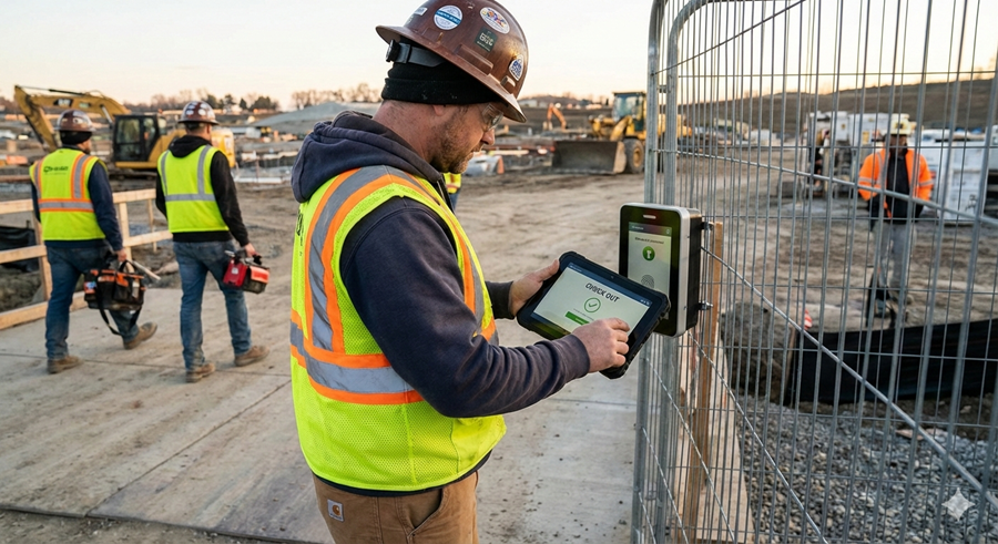 Obligation d'enregistrement électronique à la sortie d'un chantier