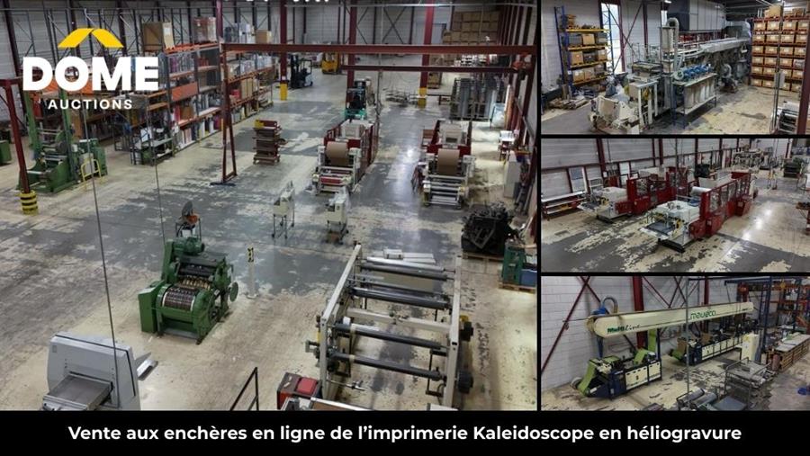Vente aux enchères en ligne de l’imprimerie Kaleidoscope en héliogravure