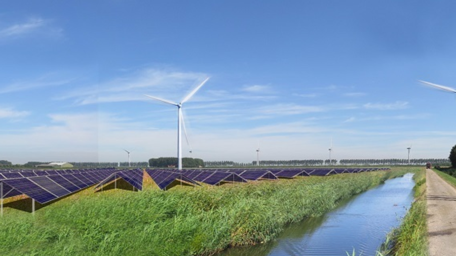 Zonnepanelen op landbouwgrond