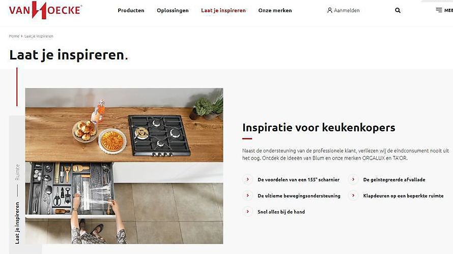 Nieuwe website Van Hoecke