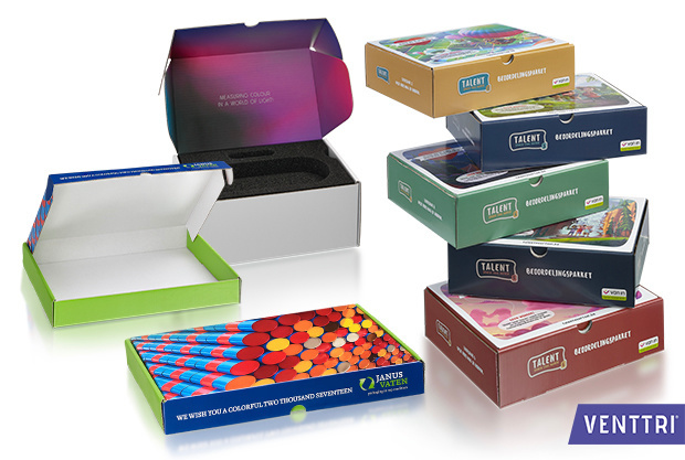 Dozen van golfkarton zorgen voor extra attentiewaarde!