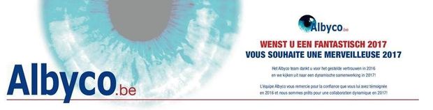 Albyco wenst iedereen een succesvol en dynamisch 2017 !