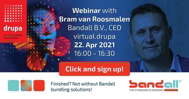 Le Webinaire de Bandall porte sur le regroupement de produits durables et sans dommages lors du salon virtual.drupa 2021