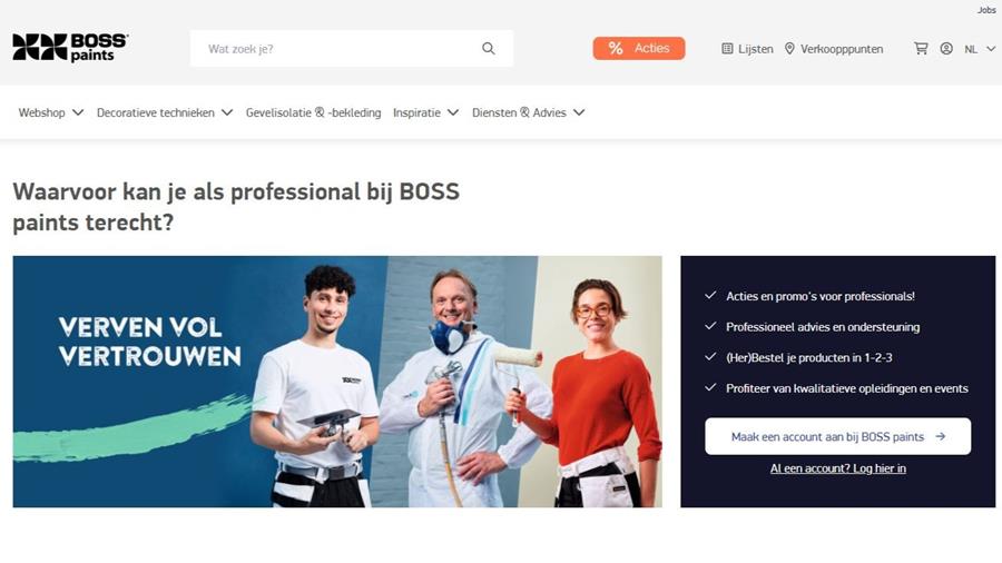 Ontdek de nieuwe website van BOSS paints!